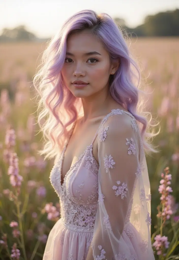 29 Hair Highlights Ideas for a Fresh, Youthful Glow 8 29 Hair Highlights Ideas for a Fresh, Youthful Glow - 8. Lavender Ombre