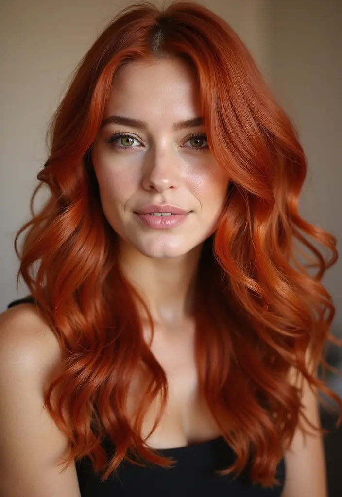29 Red Hair with Highlights Ideas for a Fiery New Look 1 29 Red Hair with Highlights Ideas for a Fiery New Look - 1. Fiery Copper Balayage