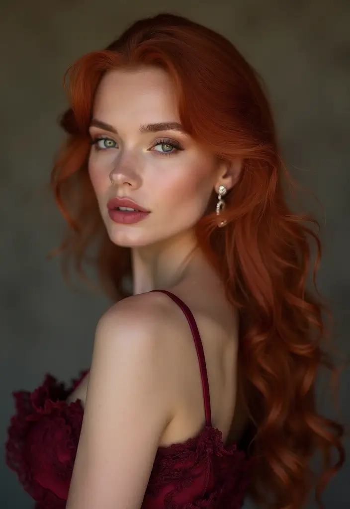 29 Red Hair with Highlights Ideas for a Fiery New Look 19 29 Red Hair with Highlights Ideas for a Fiery New Look - 17. Soft Plum Highlights