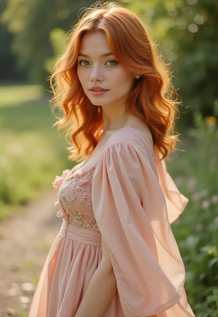 29 Red Hair with Highlights Ideas for a Fiery New Look 20 29 Red Hair with Highlights Ideas for a Fiery New Look - 18. Golden Apricot Highlights