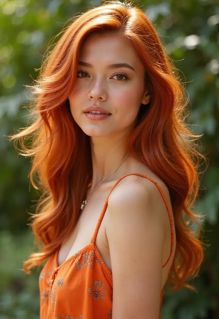 29 Red Hair with Highlights Ideas for a Fiery New Look 31 29 Red Hair with Highlights Ideas for a Fiery New Look - 27. Sparkling Fireball Highlights