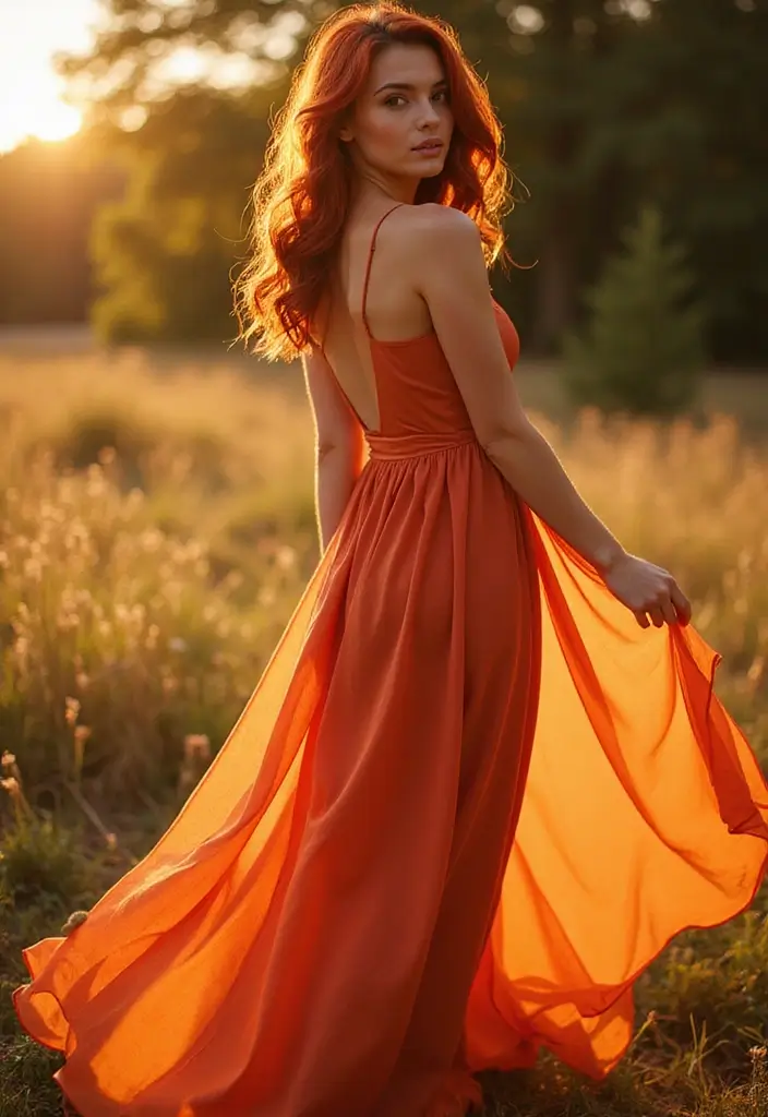 29 Red Hair with Highlights Ideas for a Fiery New Look 9 29 Red Hair with Highlights Ideas for a Fiery New Look - 9. Fiery Sunset Blend