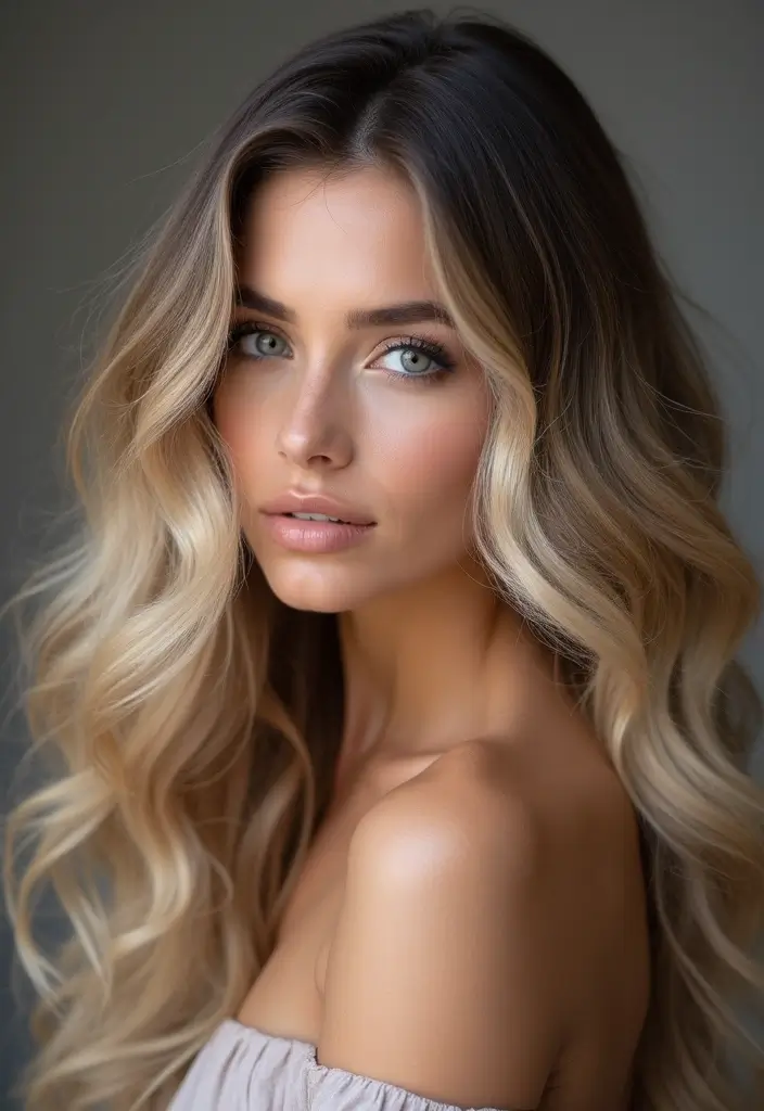 30 Ash Blonde Hair Looks That Are Cool, Chic and On Trend 2 30 Ash Blonde Hair Looks That Are Cool, Chic and On Trend - 2. Ash Blonde Ombre with Defined Curls