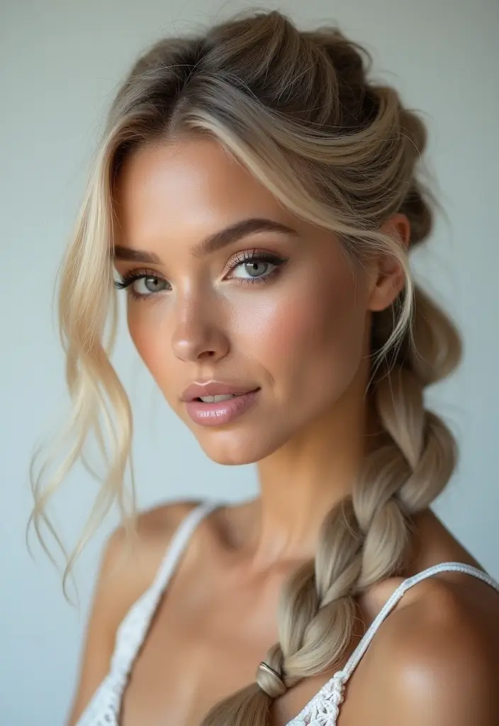 30 Ash Blonde Hair Looks That Are Cool, Chic and On Trend 27 30 Ash Blonde Hair Looks That Are Cool, Chic and On Trend - 23. Ash Blonde Mohawk Braid