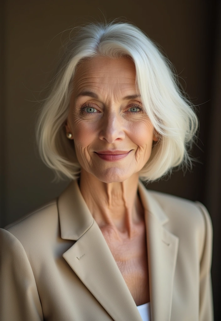 30+ Best Hairstyles and Haircuts for Women Over 70 That Turn Back Time 1 30+ Best Hairstyles and Haircuts for Women Over 70 That Turn Back Time - 1. The Classic Bob