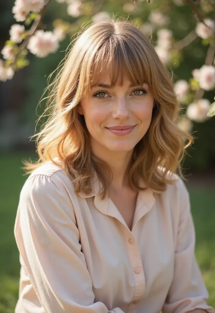 30+ Best Hairstyles and Haircuts for Women Over 70 That Turn Back Time 22 30+ Best Hairstyles and Haircuts for Women Over 70 That Turn Back Time - 20. Layered Bangs