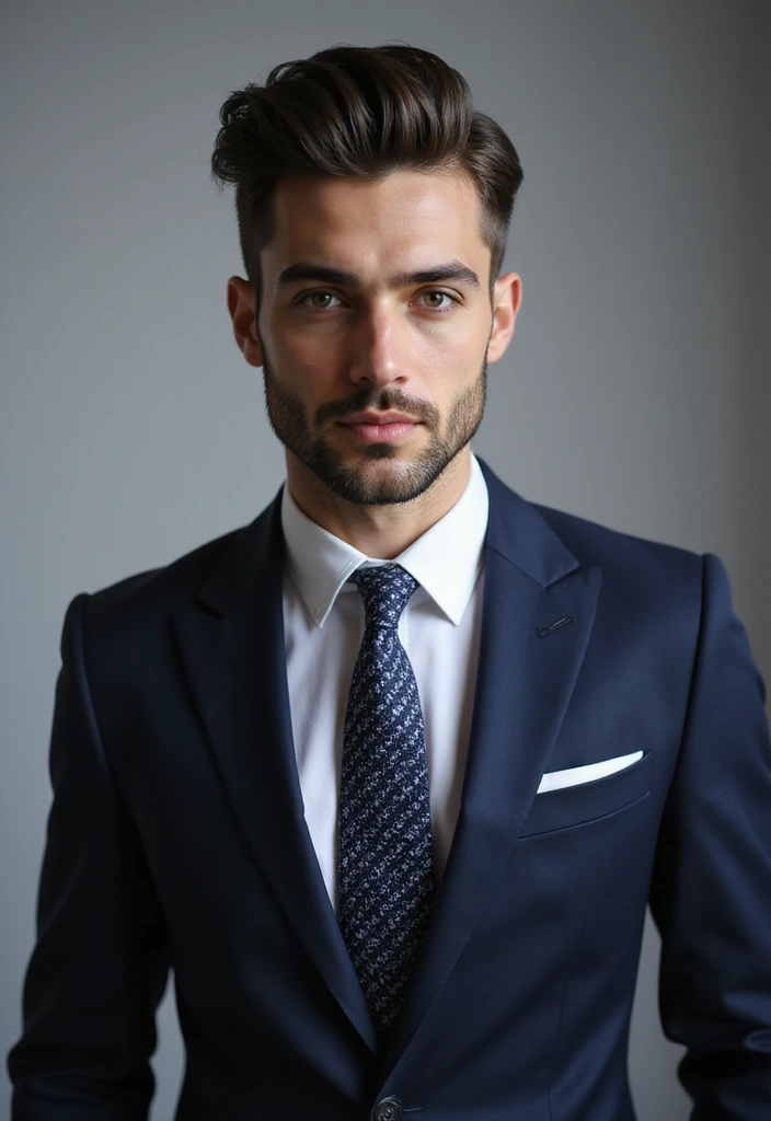 30 Bold Statement Hairstyles For Men With Thick Hair 2 30 Bold Statement Hairstyles For Men With Thick Hair - 2. Bold Fade with Pompadour