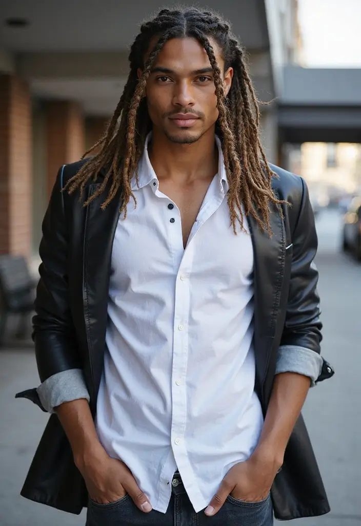 30 Cool Braided Hairstyles For Men That Never Go Out Of Style 6 30 Cool Braided Hairstyles For Men That Never Go Out Of Style - 6. Half-Up Braids
