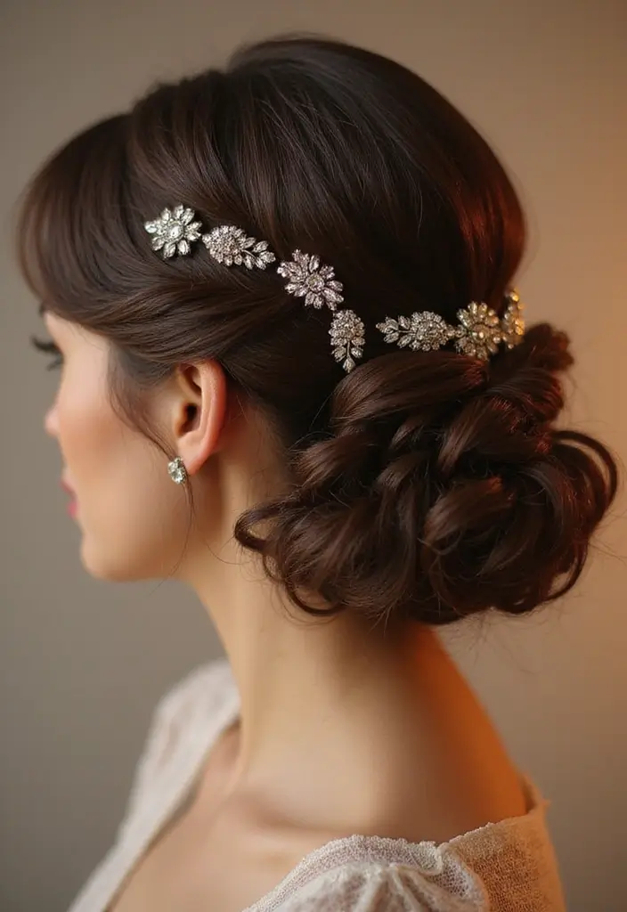 30+ Delightful Prom Updos For Long Hair That Will Wow Everyone 1 30+ Delightful Prom Updos For Long Hair That Will Wow Everyone - 1. Classic Hollywood Glamour