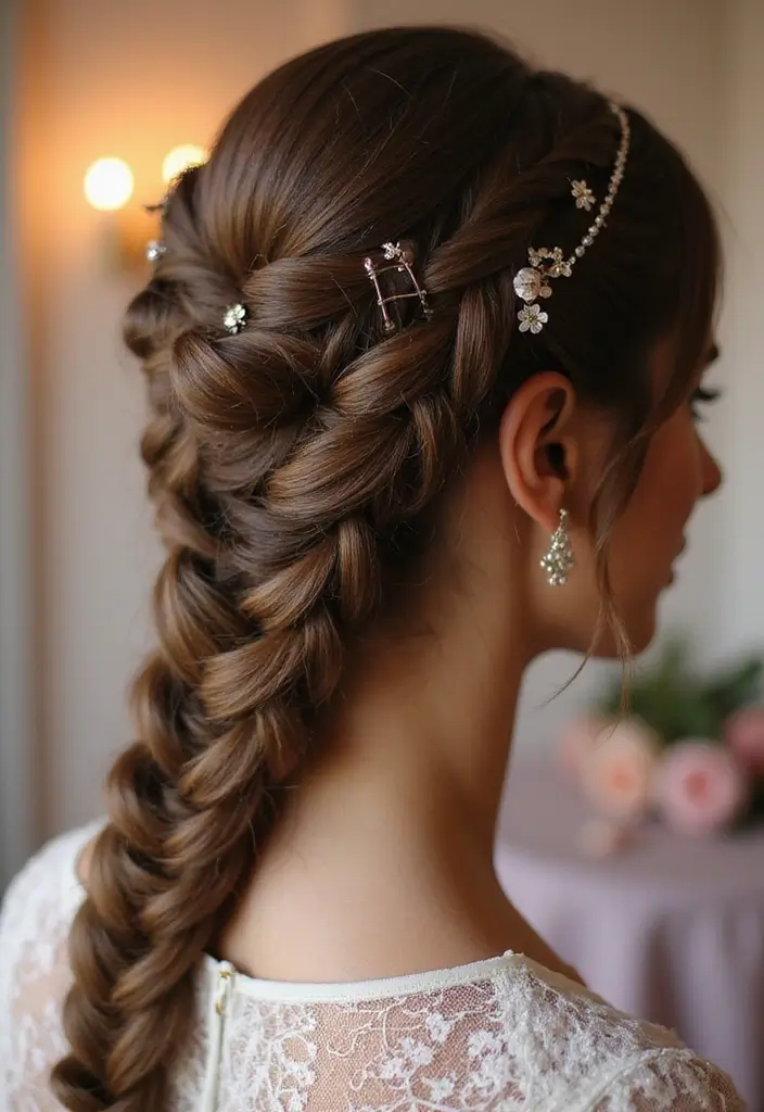 30+ Delightful Prom Updos For Long Hair That Will Wow Everyone 12 30+ Delightful Prom Updos For Long Hair That Will Wow Everyone - 12. Detailed Twisted Braid Updo