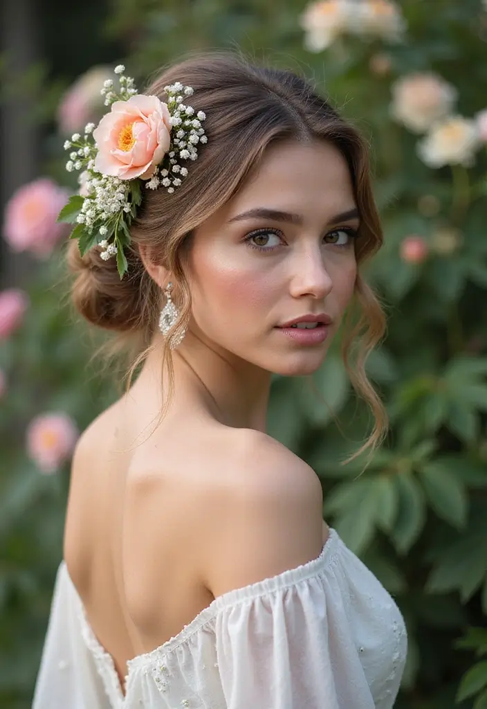 30+ Delightful Prom Updos For Long Hair That Will Wow Everyone 15 30+ Delightful Prom Updos For Long Hair That Will Wow Everyone - 13. Soft Romantic Updo
