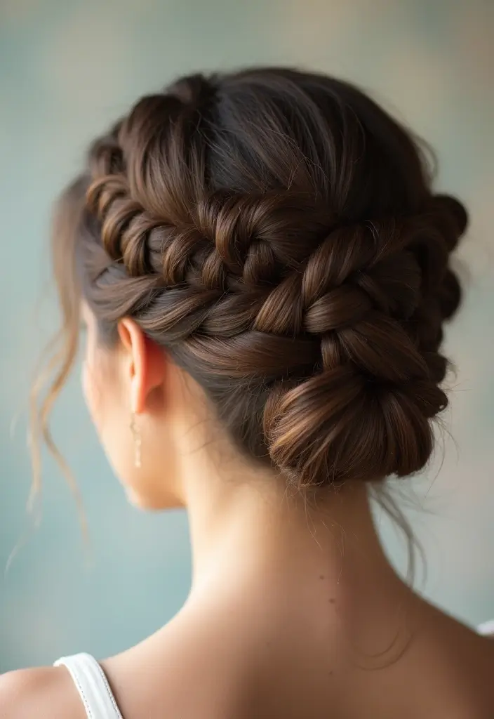 30+ Delightful Prom Updos For Long Hair That Will Wow Everyone 20 30+ Delightful Prom Updos For Long Hair That Will Wow Everyone - 18. Elegant Criss-Cross Updo