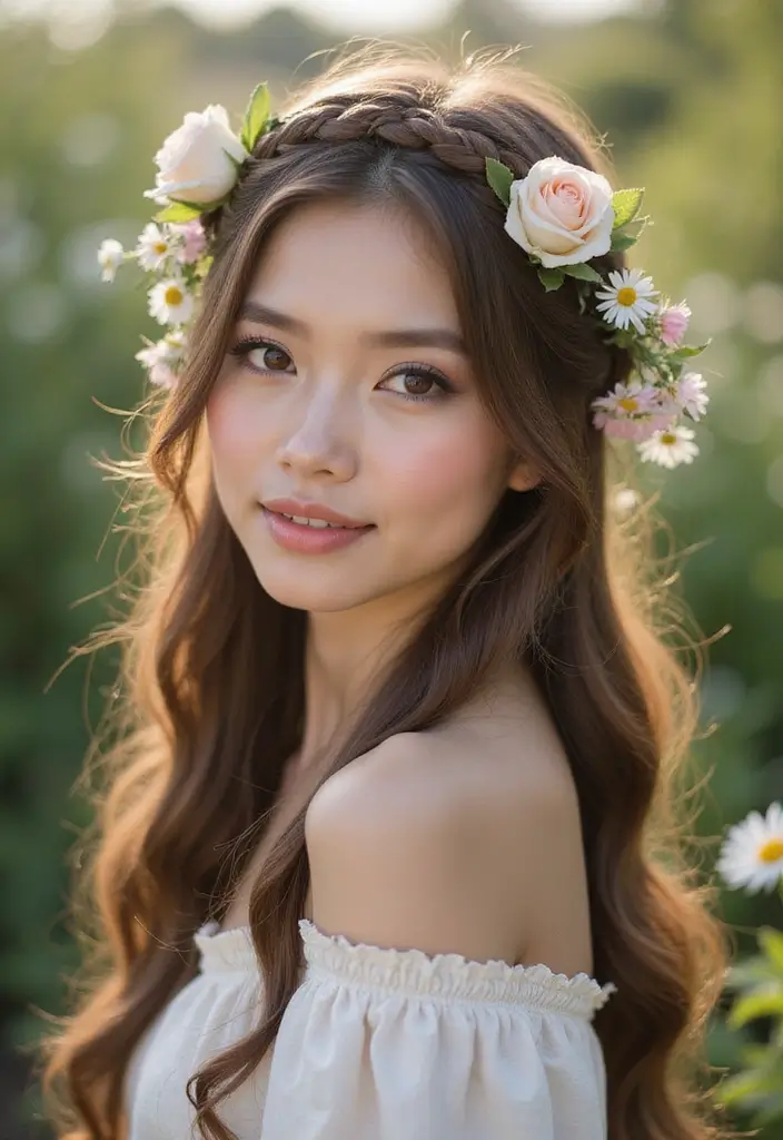30+ Delightful Prom Updos For Long Hair That Will Wow Everyone 2 30+ Delightful Prom Updos For Long Hair That Will Wow Everyone - 2. Vintage Braided Crown