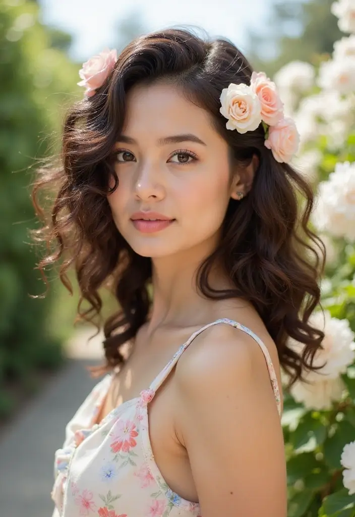 30+ Delightful Prom Updos For Long Hair That Will Wow Everyone 32 30+ Delightful Prom Updos For Long Hair That Will Wow Everyone - 28. Flirty Pinned Curls