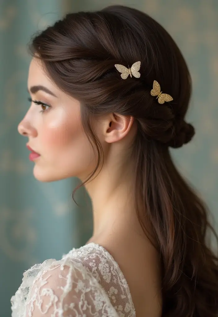 30+ Delightful Prom Updos For Long Hair That Will Wow Everyone 34 30+ Delightful Prom Updos For Long Hair That Will Wow Everyone - 30. The Vintage Twist and Pin