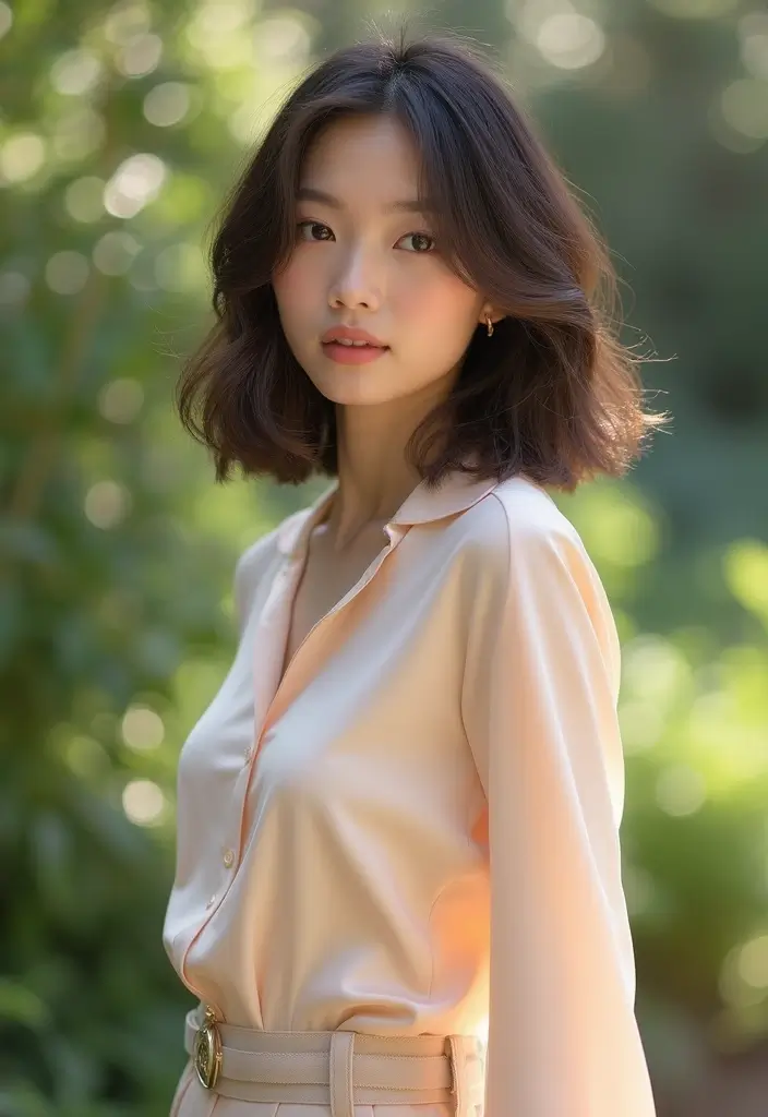 30 Front Layered Haircuts for Long Hair That Frame Beautifully - 14. Layered Haircut with Side Parted Bangs
