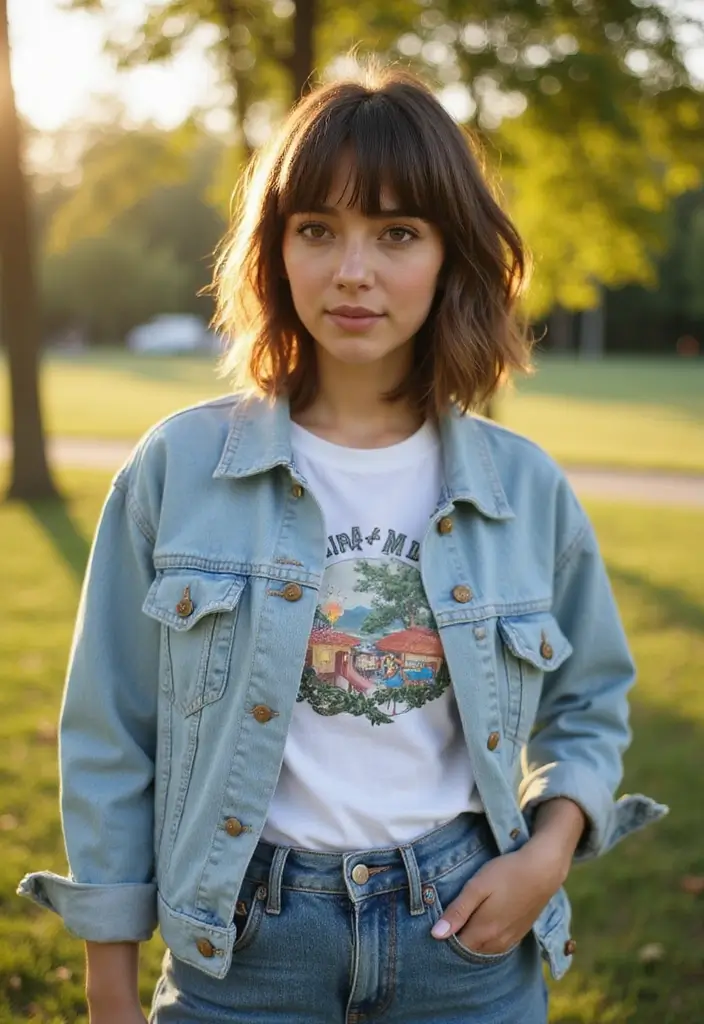 30 Front Layered Haircuts for Long Hair That Frame Beautifully - 17. Layered Shag with Side Bangs
