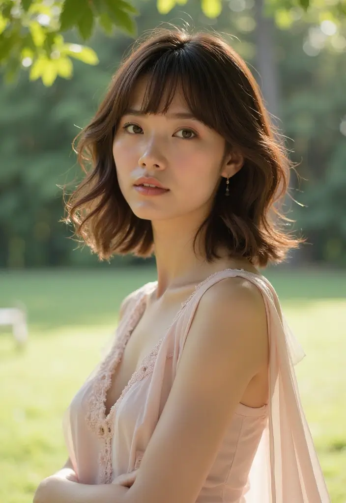 30 Front Layered Haircuts for Long Hair That Frame Beautifully - 25. Layered Hair with Soft Fringe