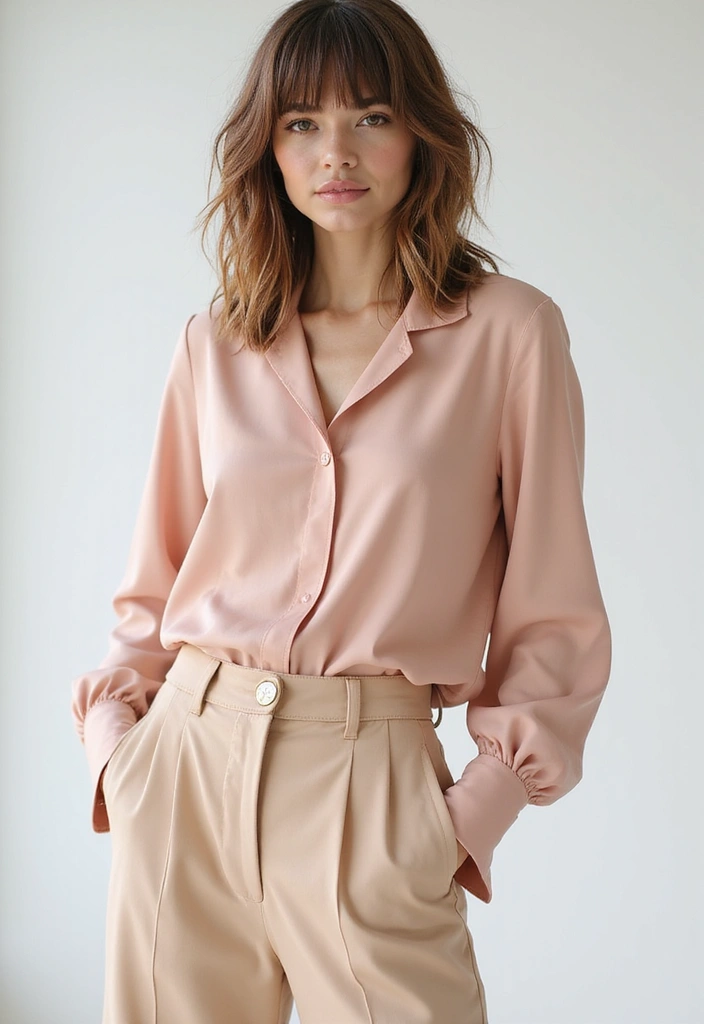 30 Front Layered Haircuts for Long Hair That Frame Beautifully - 29. Layered Hair with Blown-Out Bangs