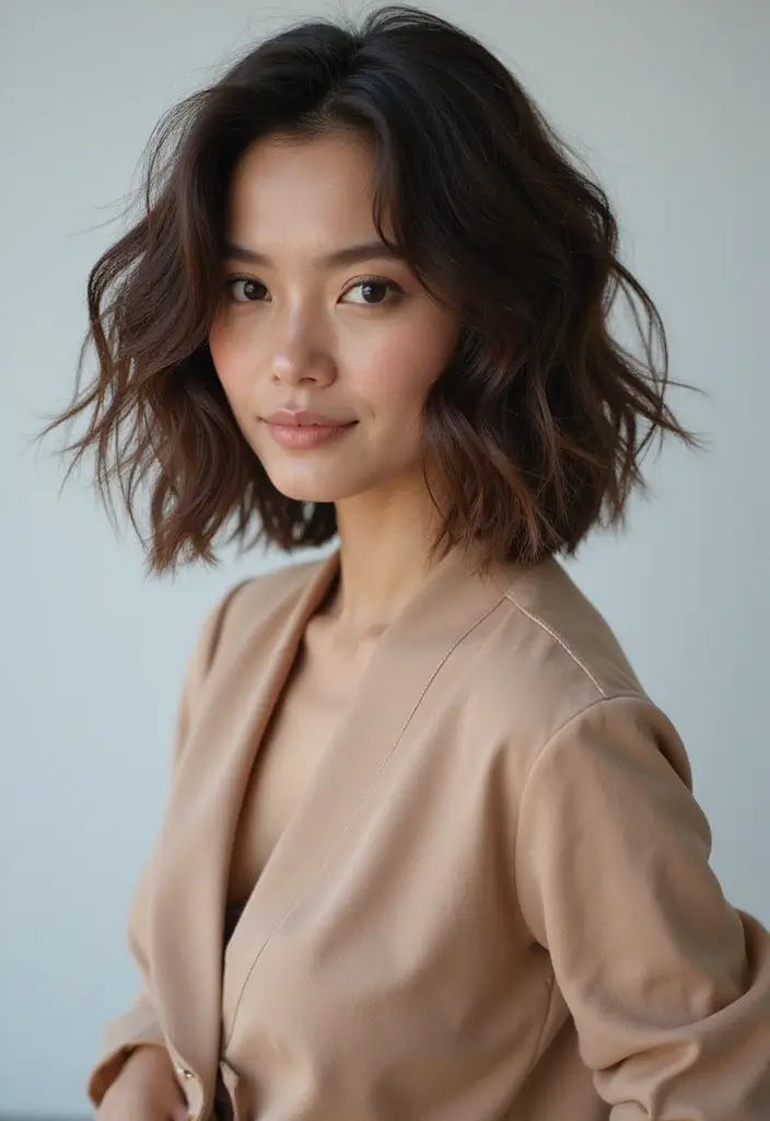 30 Long Bob with Layers Haircuts That Move Naturally 1 30 Long Bob with Layers Haircuts That Move Naturally - 1. Shaggy Layered Lob