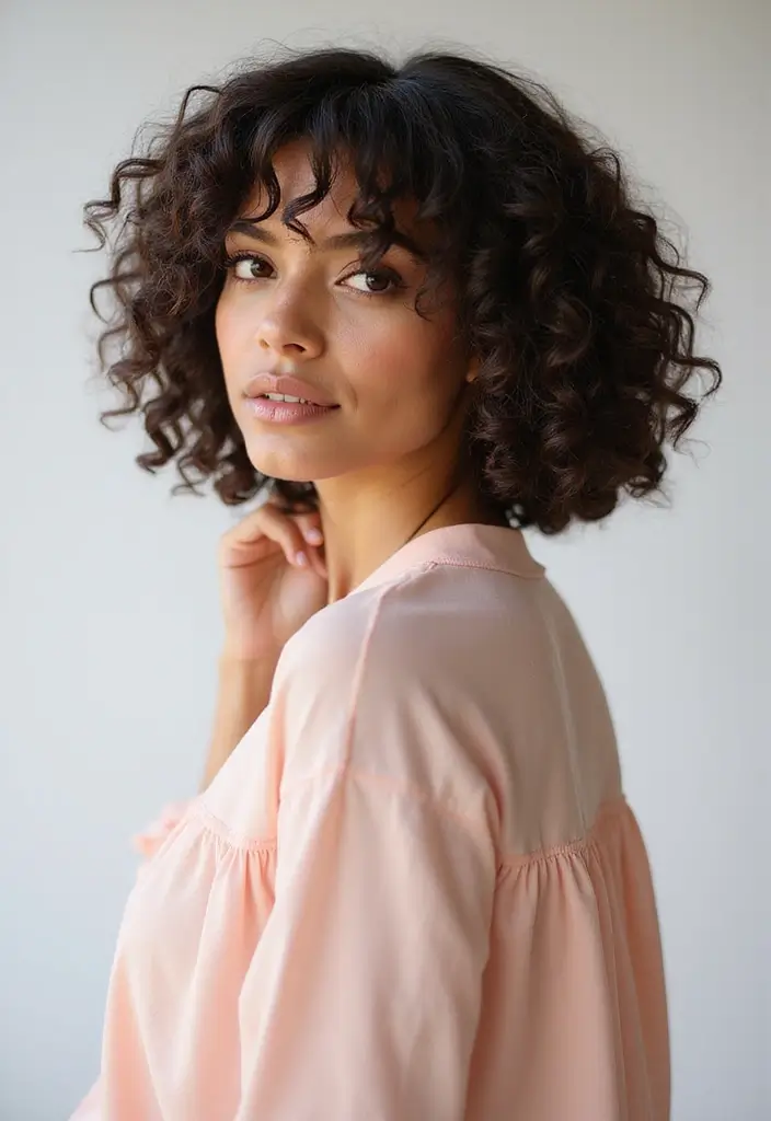 30 Long Bob with Layers Haircuts That Move Naturally 9 30 Long Bob with Layers Haircuts That Move Naturally - 9. Voluminous Curly Bob