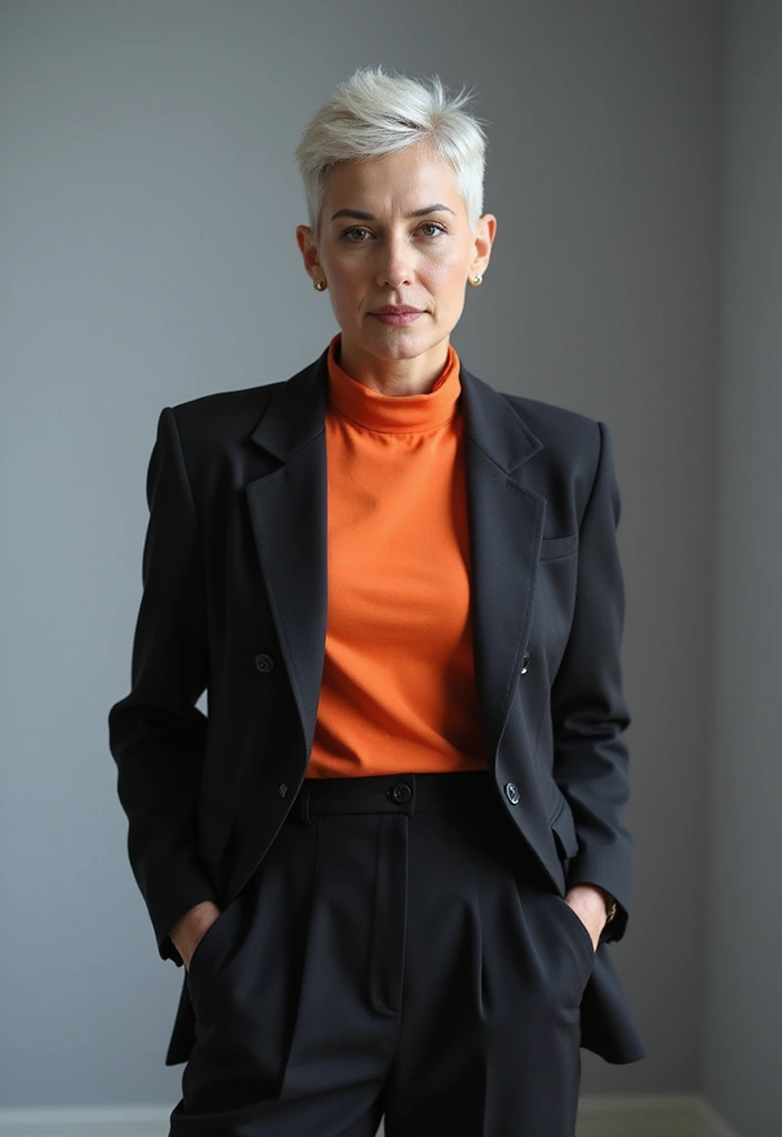 30 Pixie Haircuts for Women Over 50 That Look Youthful and Modern 16 30 Pixie Haircuts for Women Over 50 That Look Youthful and Modern - 14. Geometric Pixie