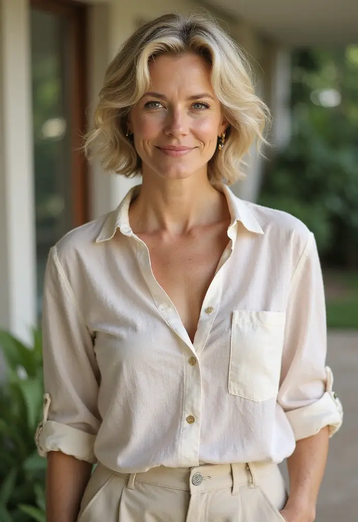 30 Pixie Haircuts for Women Over 50 That Look Youthful and Modern 22 30 Pixie Haircuts for Women Over 50 That Look Youthful and Modern - 20. Pixie with a Wavy Top