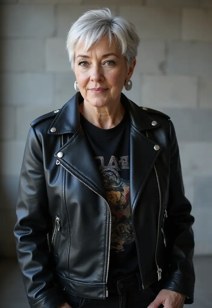 30 Pixie Haircuts for Women Over 50 That Look Youthful and Modern 3 30 Pixie Haircuts for Women Over 50 That Look Youthful and Modern - 3. Edgy Undercut Pixie