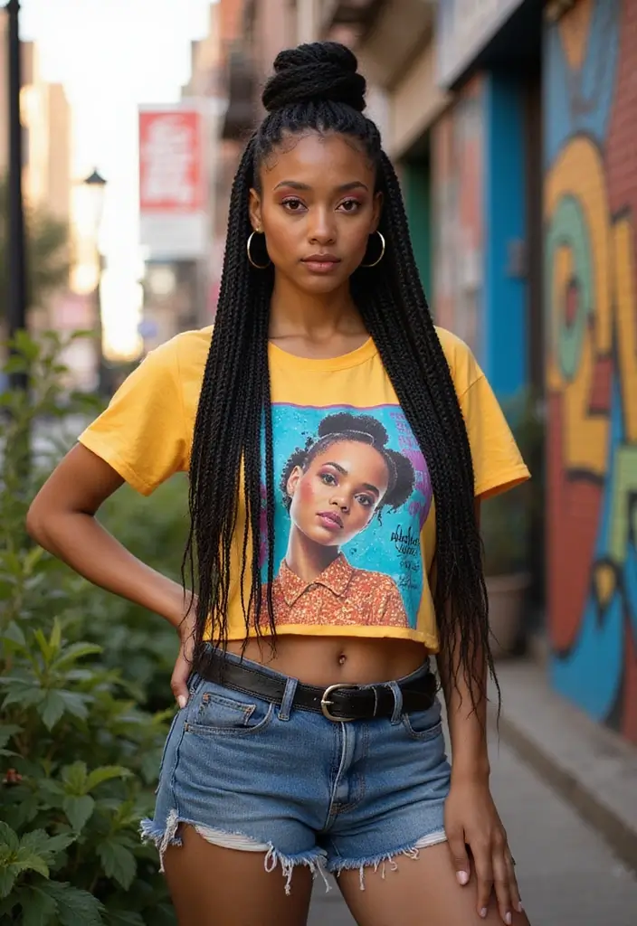 30 Stunning Black Braided Hairstyles You’ll Absolutely Adore 4 30 Stunning Black Braided Hairstyles You’ll Absolutely Adore - 4. Feed-In Braids