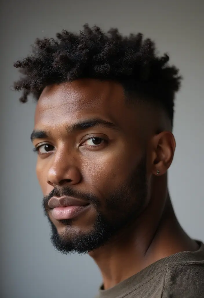 30 Stylish Fade Haircuts For Black Men To Upgrade Your Look 1 30 Stylish Fade Haircuts For Black Men To Upgrade Your Look - 1. Low Fade with Natural Curls
