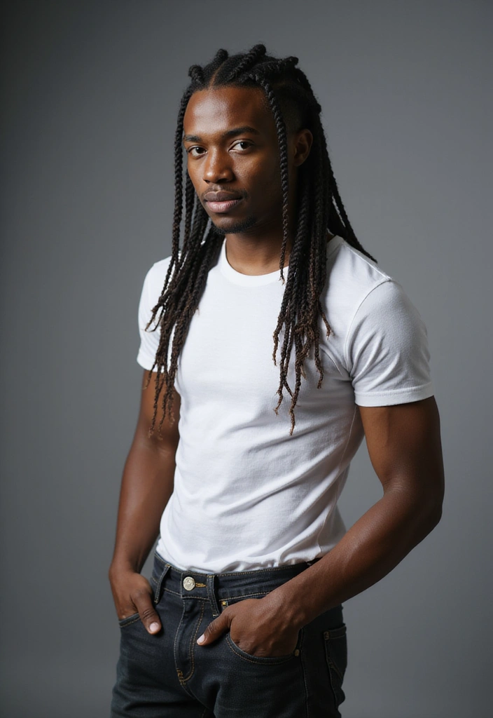 30 Stylish Fade Haircuts For Black Men To Upgrade Your Look 15 30 Stylish Fade Haircuts For Black Men To Upgrade Your Look - 13. Long Fade with Braided Crown