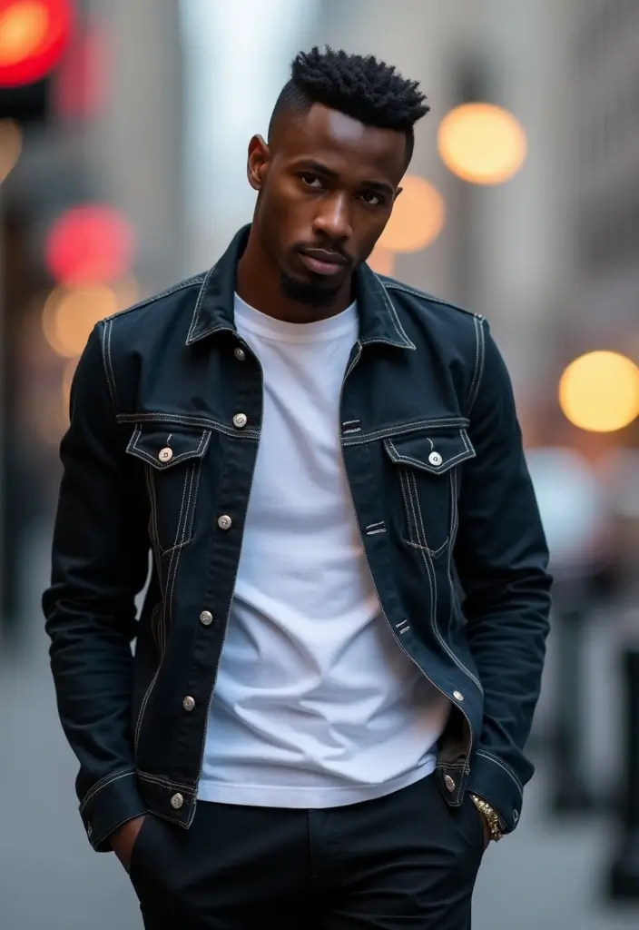 30 Stylish Fade Haircuts For Black Men To Upgrade Your Look 19 30 Stylish Fade Haircuts For Black Men To Upgrade Your Look - 17. Square Fade with Short Length