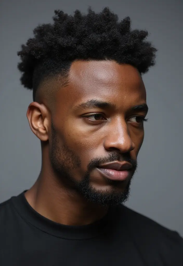 30 Stylish Fade Haircuts For Black Men To Upgrade Your Look 4 30 Stylish Fade Haircuts For Black Men To Upgrade Your Look - 4. Skin Fade with Part