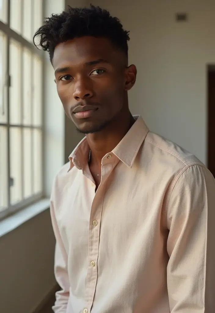 30 Stylish Low Taper Fade Haircuts for Black Men: Classic to Creative Designs - 7. Side Part with Low Taper Fade