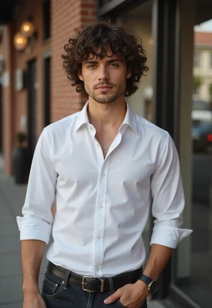 30 Taper Fade Curly Hair Looks Fresh, Clean and Stylish 10 30 Taper Fade Curly Hair Looks Fresh, Clean and Stylish - 10. Curly Fade with Soft Bangs
