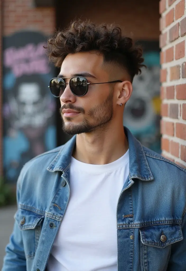 30 Taper Fade Curly Hair Looks Fresh, Clean and Stylish 24 30 Taper Fade Curly Hair Looks Fresh, Clean and Stylish - 22. Curly Top with Temple Fade