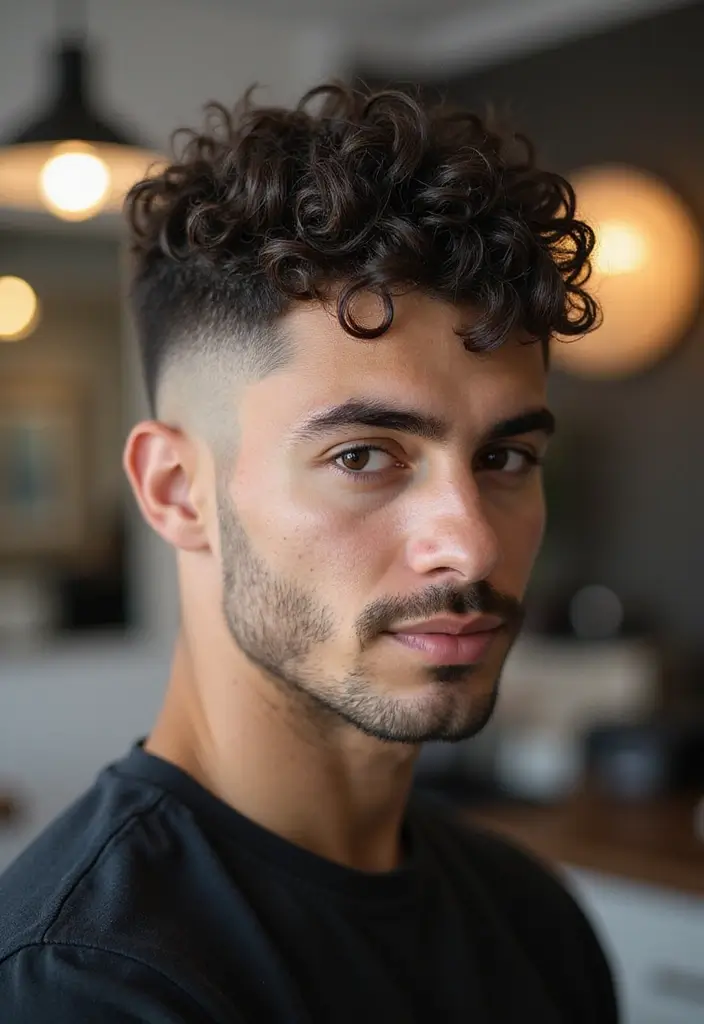 30 Taper Fade Curly Hair Looks Fresh, Clean and Stylish 30 30 Taper Fade Curly Hair Looks Fresh, Clean and Stylish - 26. Textured Taper Fade with Natural Curls