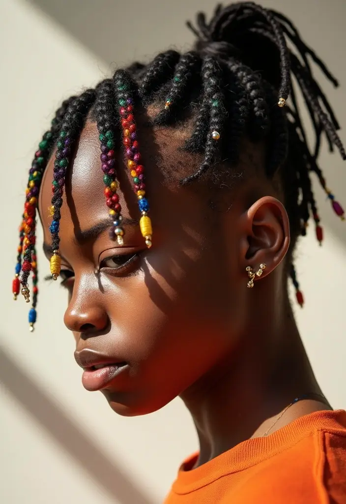 30 Terrific Long Hairstyles For Black Men To Rock In Style 6 30 Terrific Long Hairstyles For Black Men To Rock In Style - 6. Cornrows with Beads