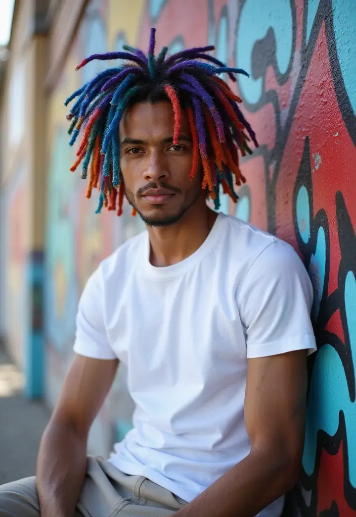 30 Terrific Long Hairstyles For Black Men To Rock In Style 8 30 Terrific Long Hairstyles For Black Men To Rock In Style - 8. Dreadlocks with Color
