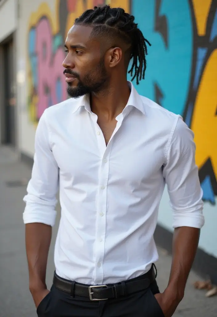 30 Types of Fades for Men: Modern, Clean, and Timeless 18 30 Types of Fades for Men: Modern, Clean, and Timeless - 16. Fade with Braids