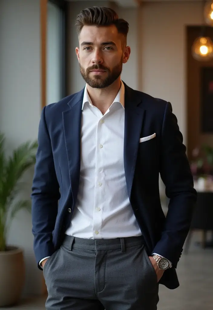 30 Types of Fades for Men: Modern, Clean, and Timeless 19 30 Types of Fades for Men: Modern, Clean, and Timeless - 17. Fade with A Pompadour and Beard
